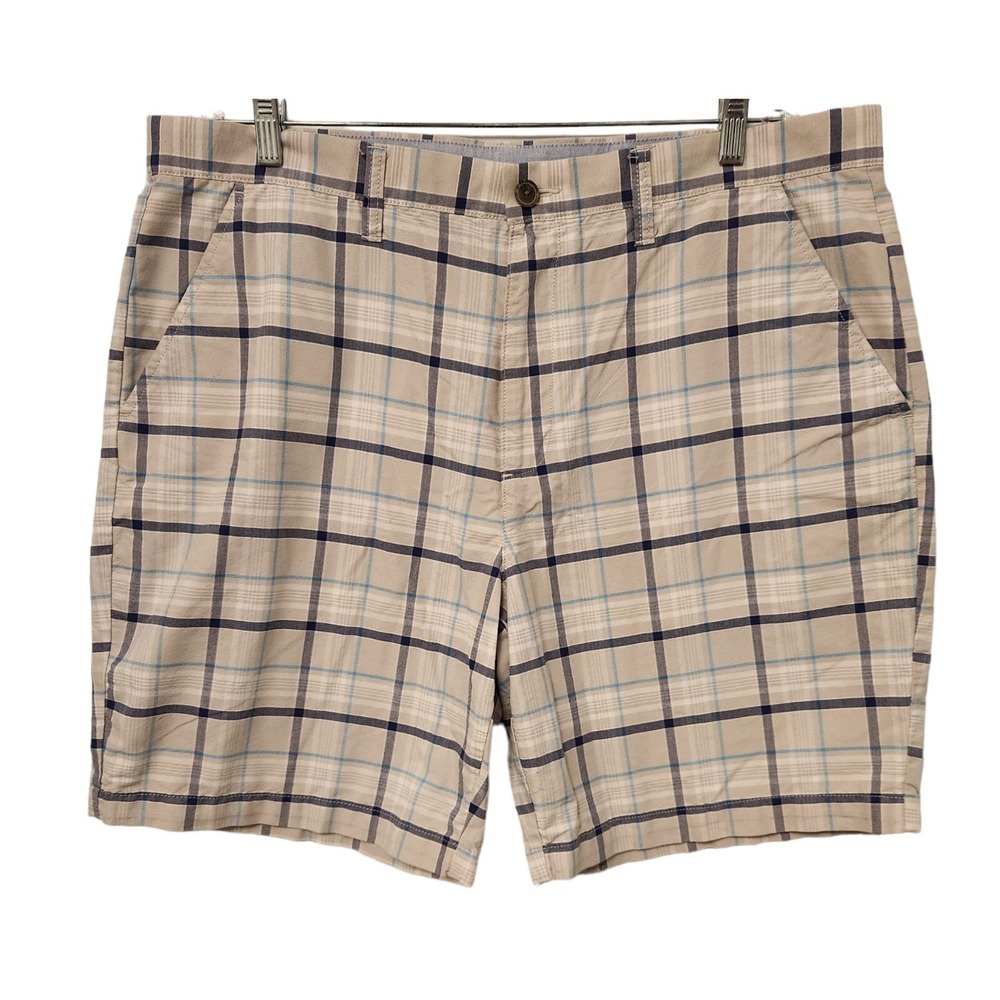 Croft & Barrow‎ Shorts Checkered Plaid Casual Bermuda Golf Mens Size 40